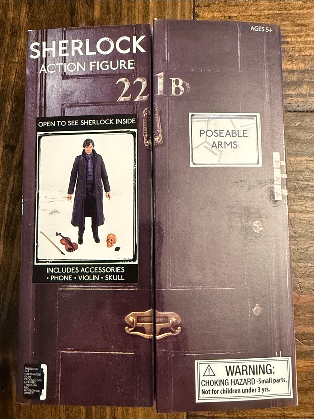 Sherlock Collectible Figurine w/Violin, Phone, and Skull (OS)